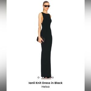 Helsa Black Knit Maxi Dress